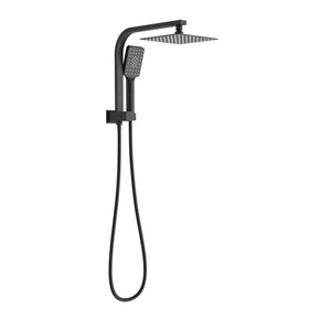 Square Black Shower Station Top Water Inlet With Diverter 86H54
